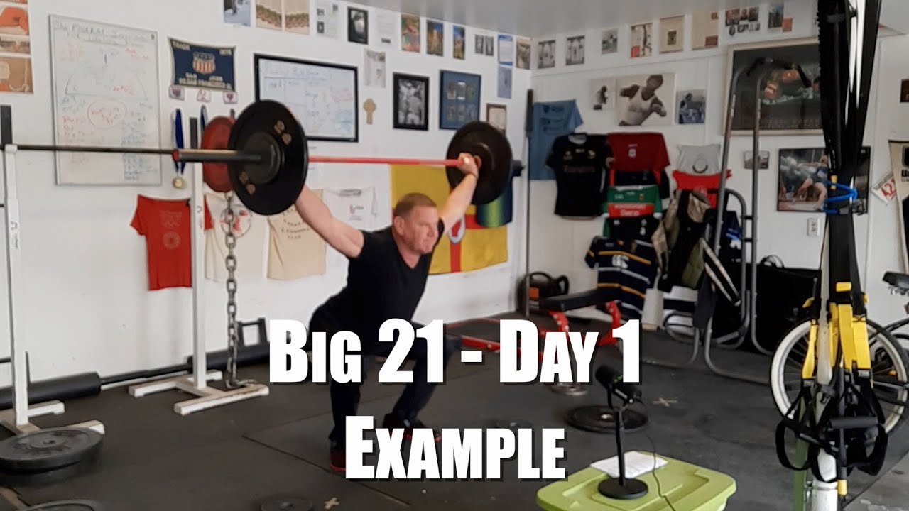 Big 21 Olympic Lifting Program Day 1 Example