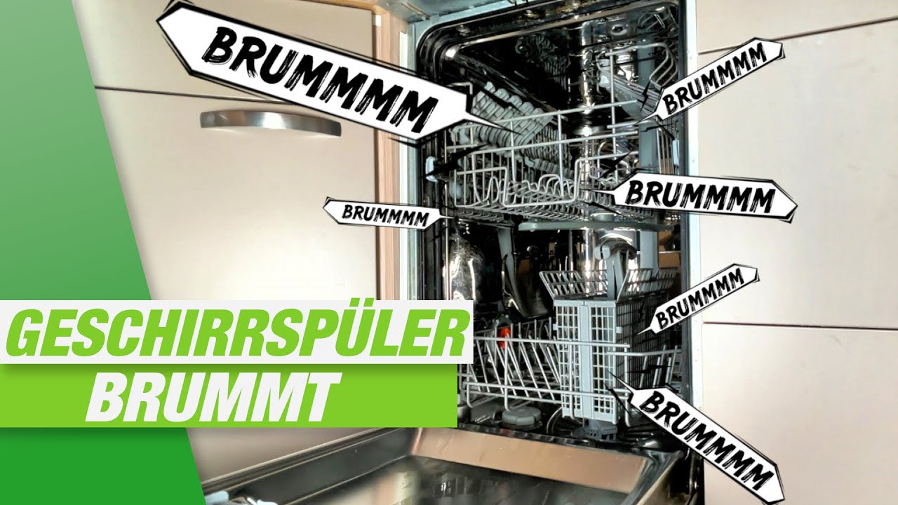 Geschirrspüler brummt laut - Fehlersuche und Reparatur
