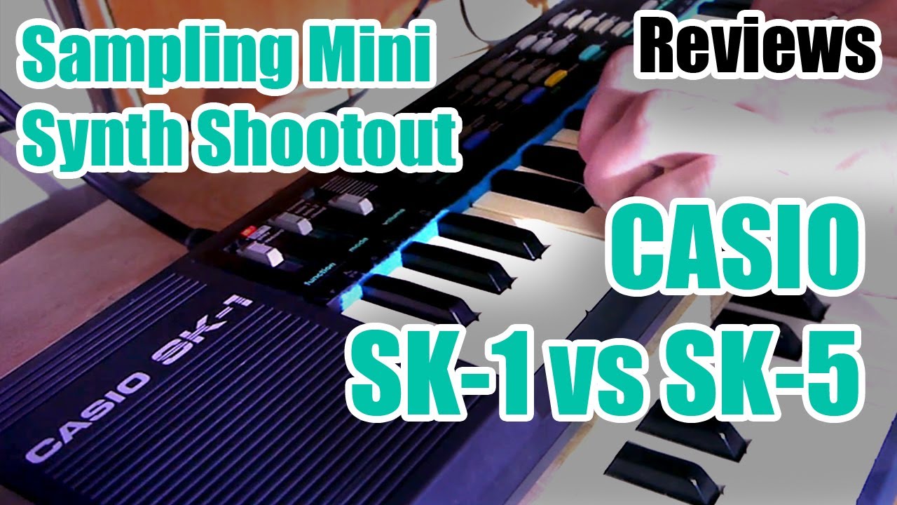 Casio SK1 против SK5 — сравнение и демонстрация ретро-клавиатур с функцией сэмплирования.