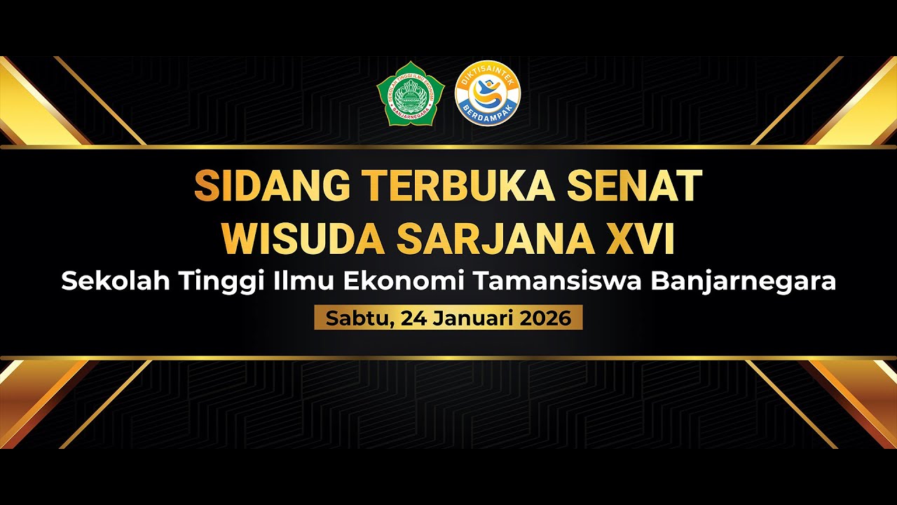 SIDANG TERBUKA SENAT WISUDA SARJANA XVI STIE TAMANSISWA BANJARNEGARA