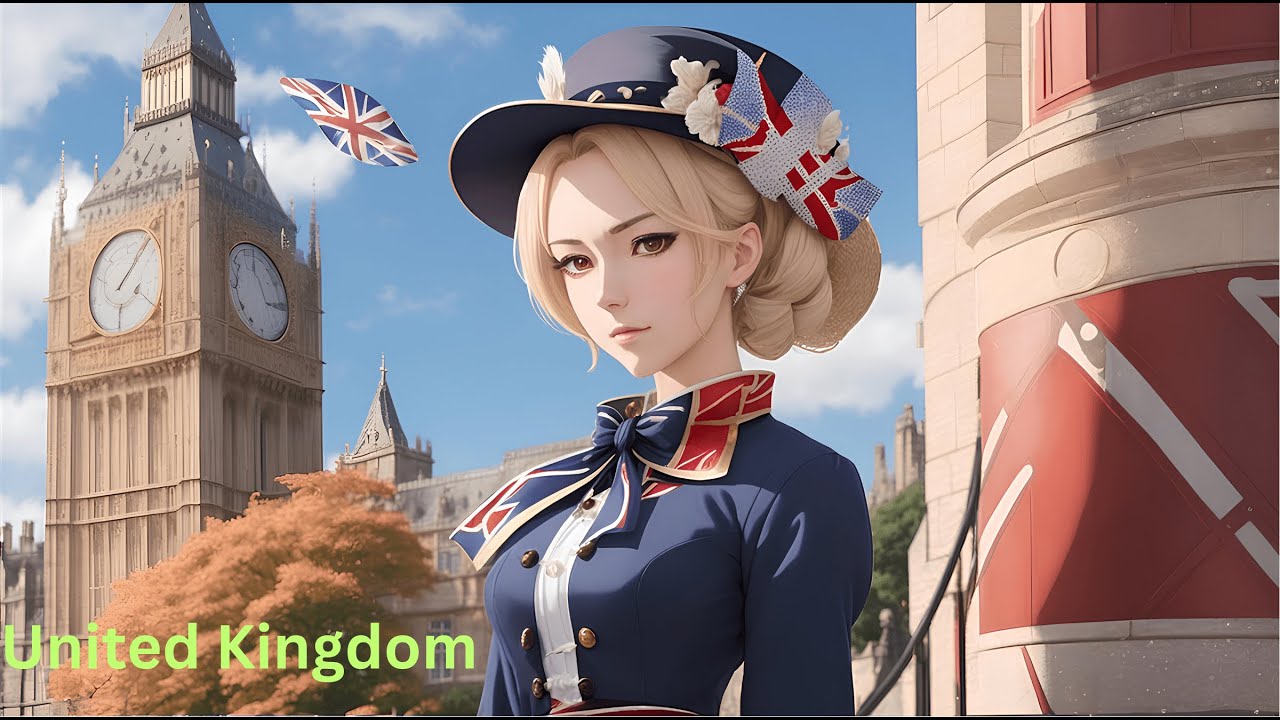 Asking ai to create an anime character for each country. #ai #midjourney #anime