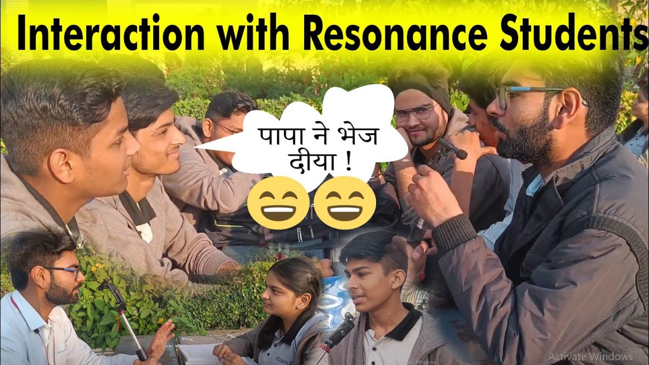 Interaction with @ResonanceEdu Students ✨|#resonance #kotacoaching #jeemains #kota #notalks