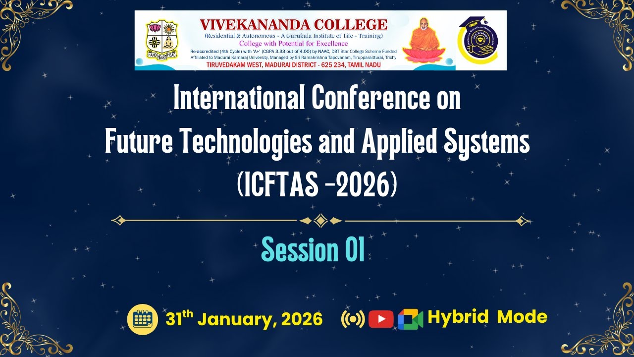 International Conference on Future Technologies and Applied Systems (ICFTAS -2026)