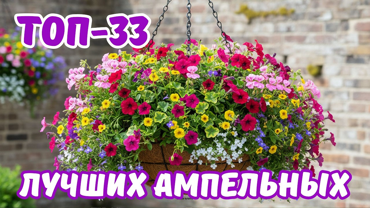 Цветочный водопад: 33 роскошных ампельных растения для кашпо. Забудьте про петунию!