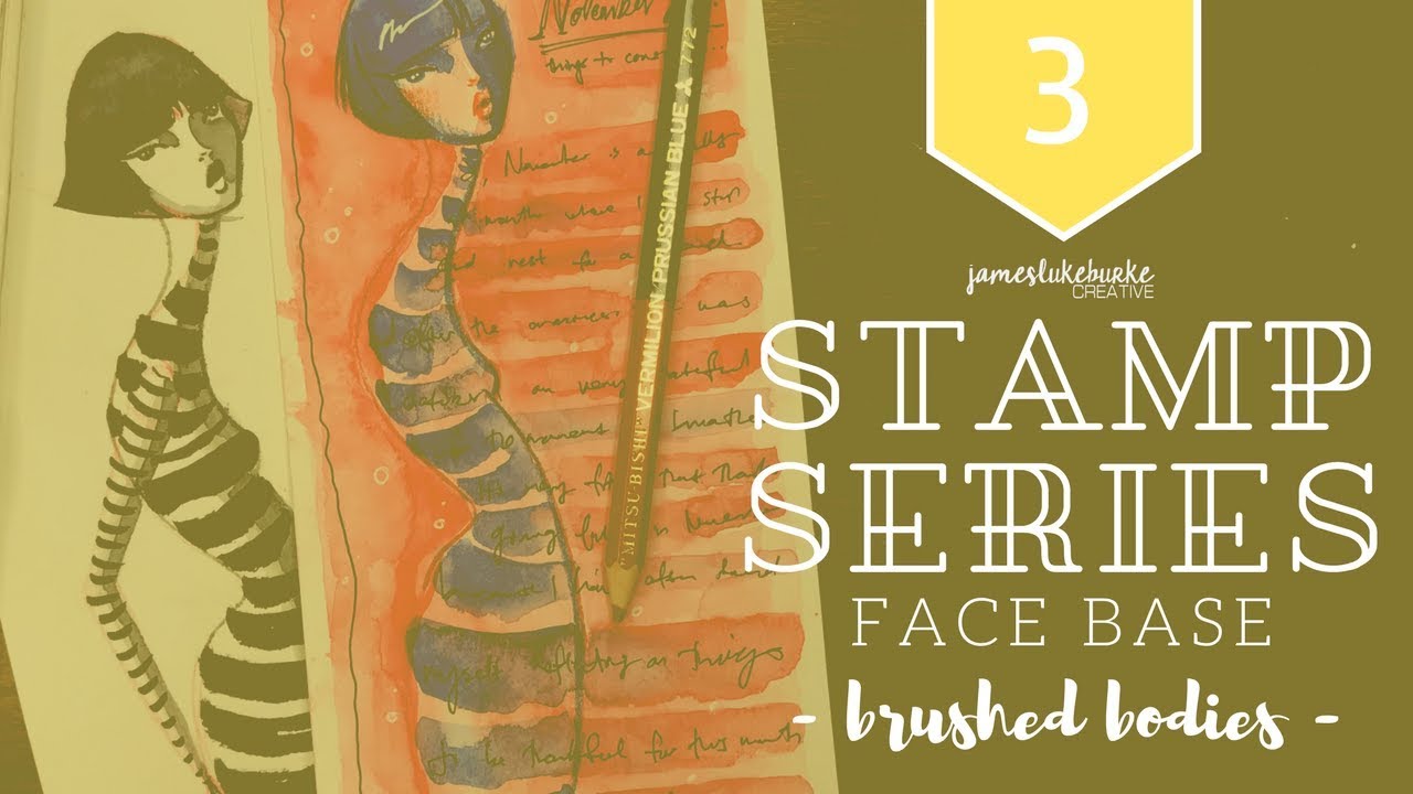 JLBcreative STAMP SERIES - FACE BASE #3