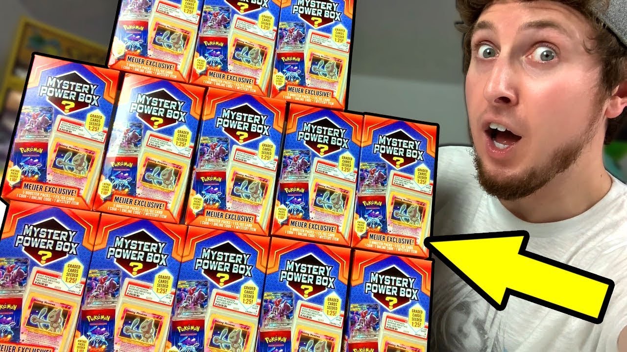 SEARCHING FOR VINTAGE PACKS OF POKEMON CARDS! Opening Meijer Mystery Power Boxes