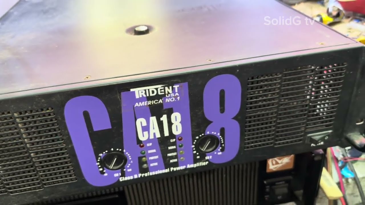 trident ca18 power amplifier kumiikindat ang protect at walang biasing ito pala ang sira
