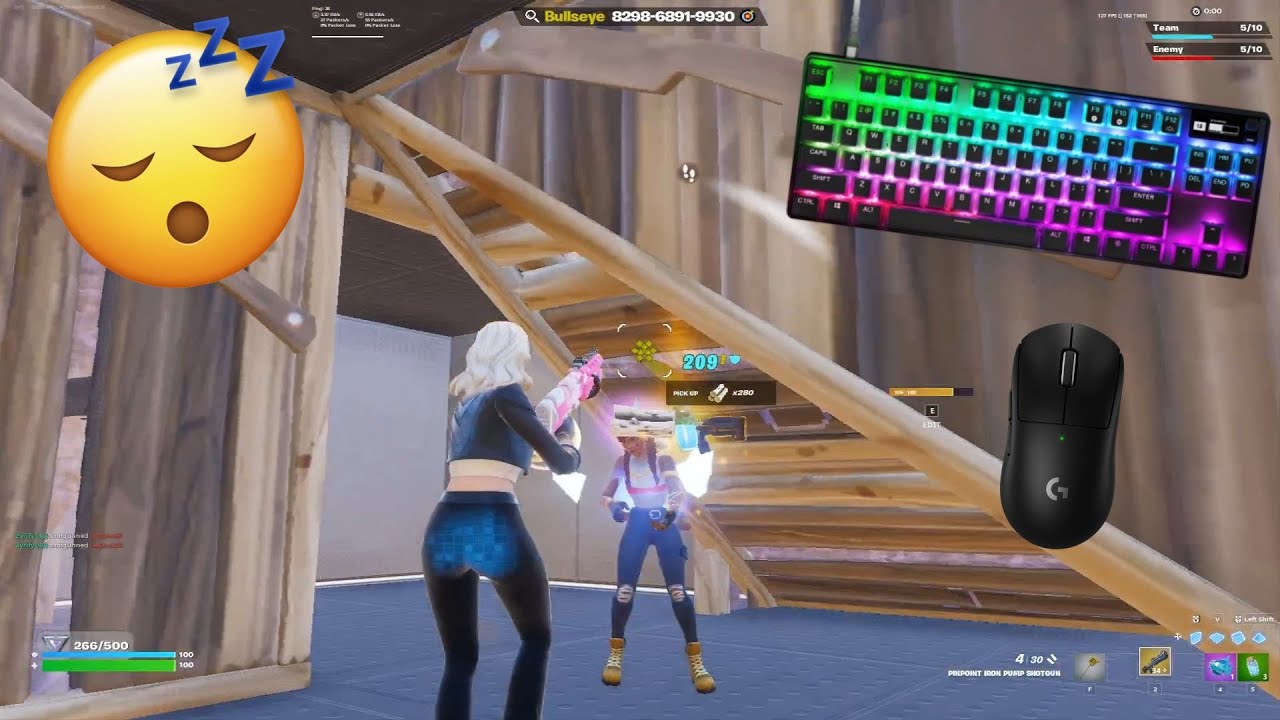 🔥 INSANE Fortnite 1v1 Piece Control 😍 | Apex Pro TKL ASMR 😴