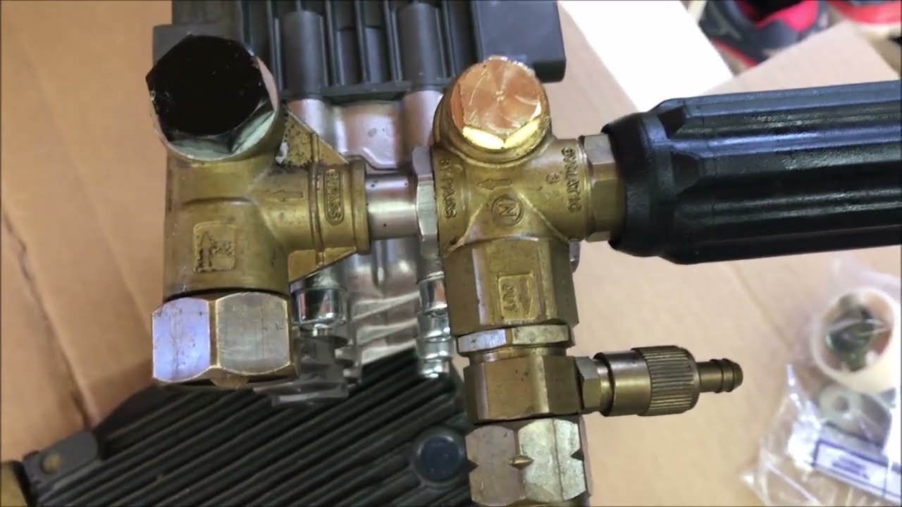 OldGuyDIY Annovi Reverberi Unloader Bypass Move To New Pressure Washer Pump. OEM Brass & Steel Bolts