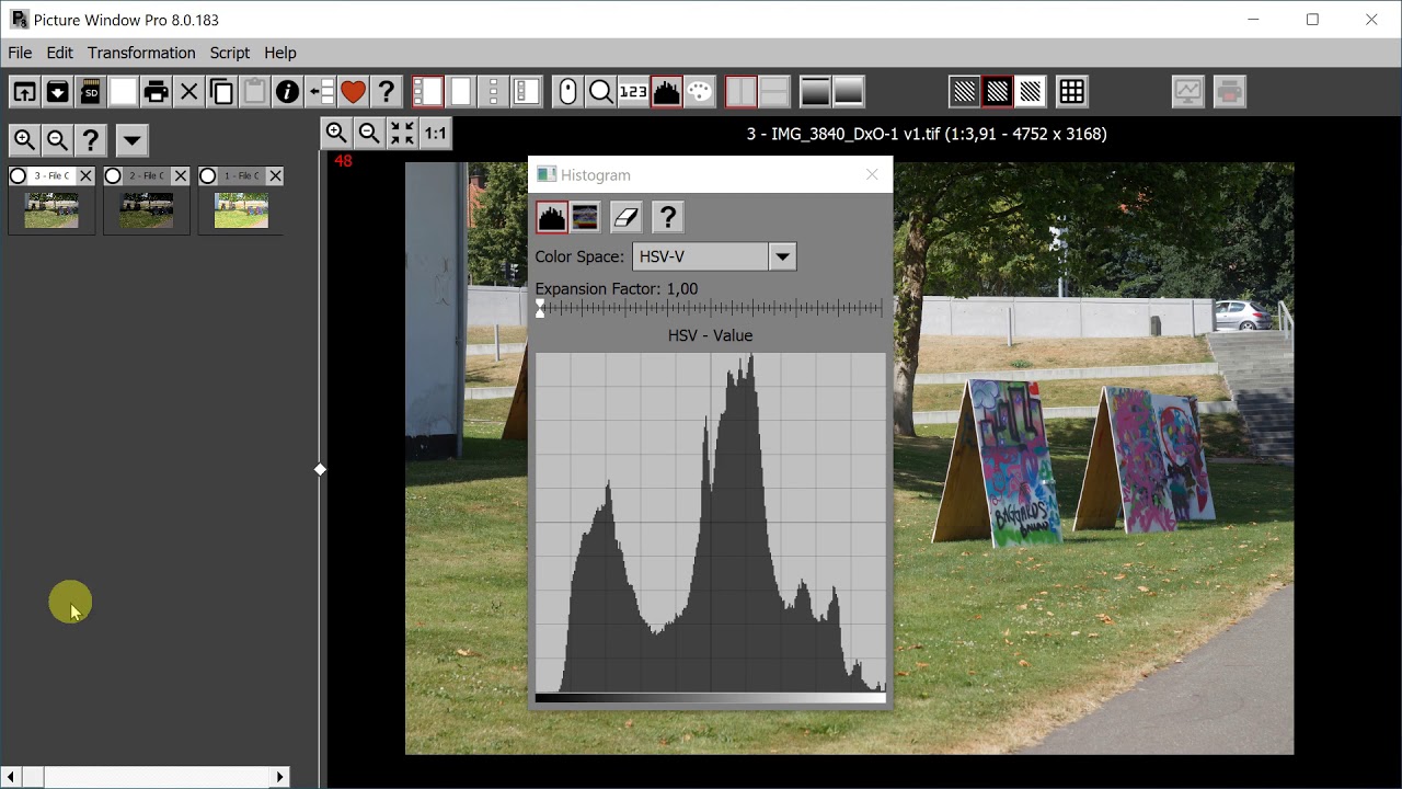 How to use Curves and Histogram in Picture window Pro 8 (PWP8)