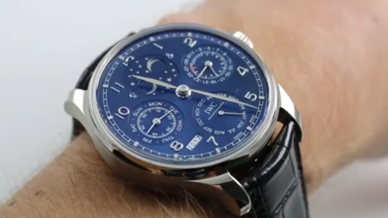 IWC Portugieser Perpetual Calendar Double Moon Ref. IW5034-01 Watch Review