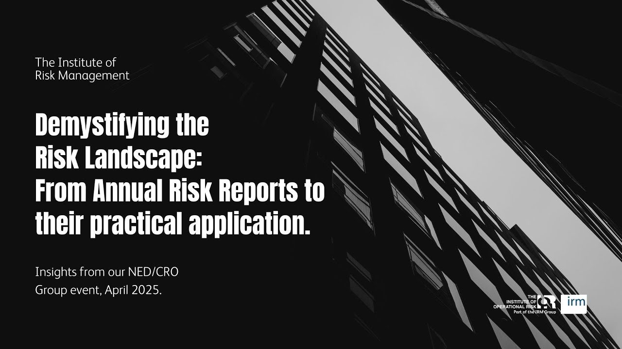 Demystifying the Risk Landscape: From Annual Risk Reports to their practical application