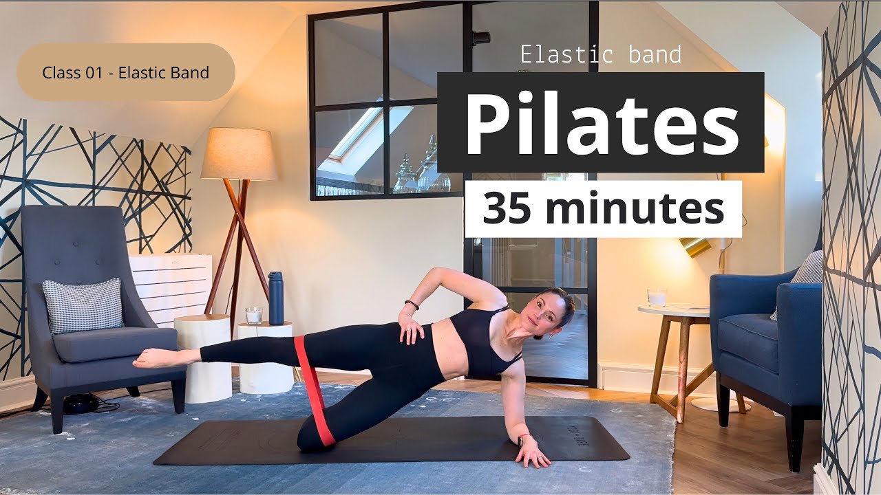 35 MINUTES ELASTIC BAND FULL BODY PILATES || Intermediate-Advance Level || Class 01-Elastic band