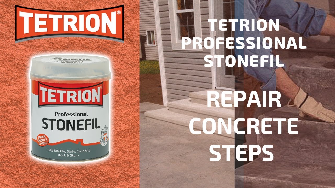 How To Repair Concrete/Masonry Steps | Tetrion Professional Stonefil