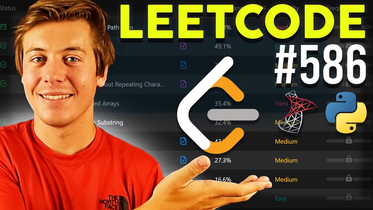 LeetCode 586 Customer Placing the Largest Number of Orders  (Python and SQL) [Easy]