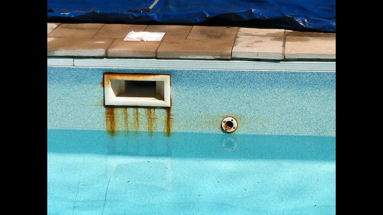 Rust Stains Around Skimmer Faceplate