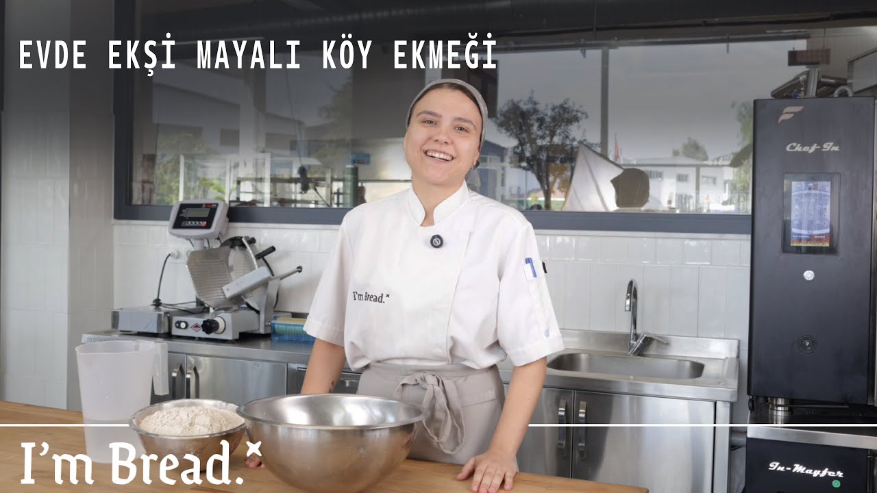 TUĞÇE ŞEF İLE EKMEK YAPIYORUZ | EVDE EKŞİ MAYALI KÖY EKMEĞİ YAPIMI