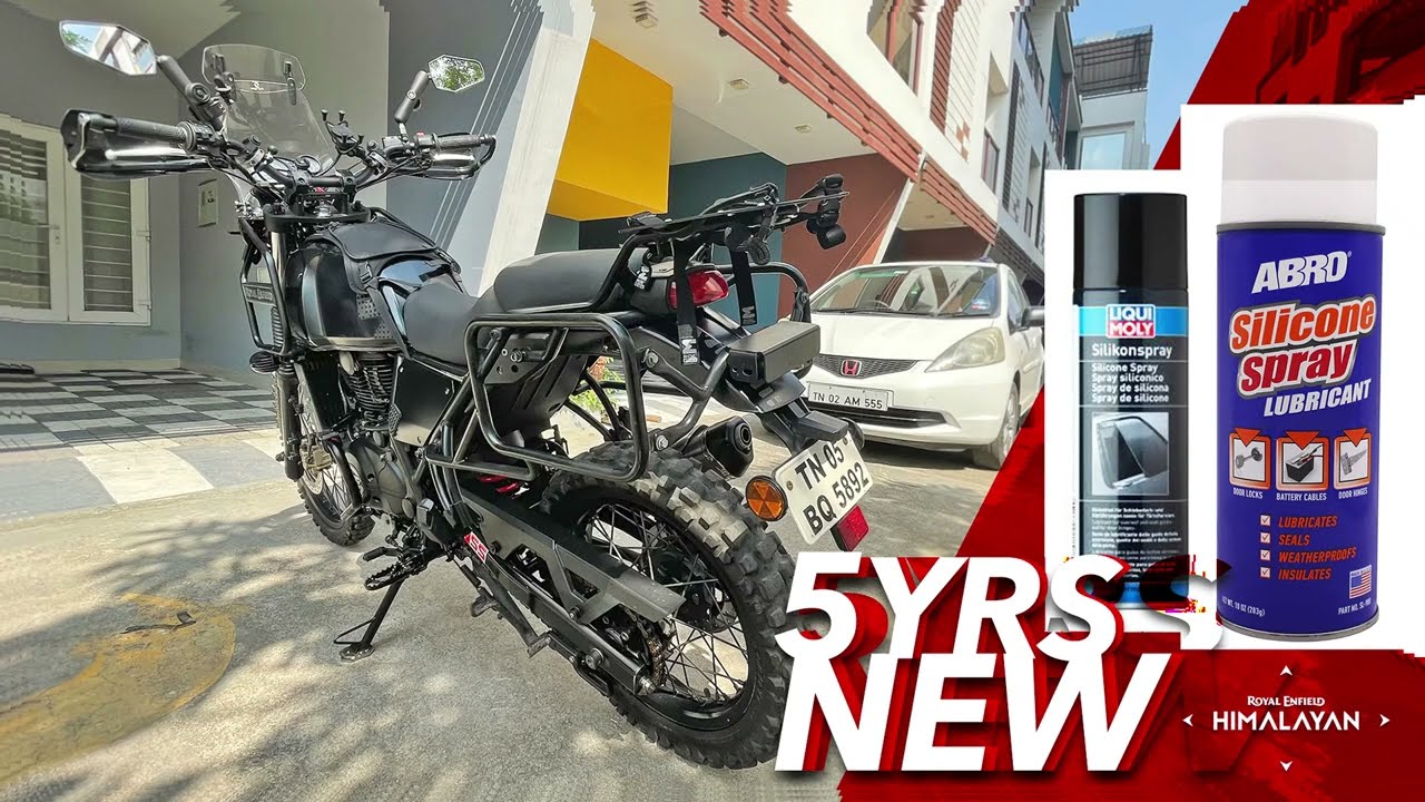 BRAND NEW MOTORCYCLE AFTER 5 YEARS - SILICONE SPRAY TREATMENT