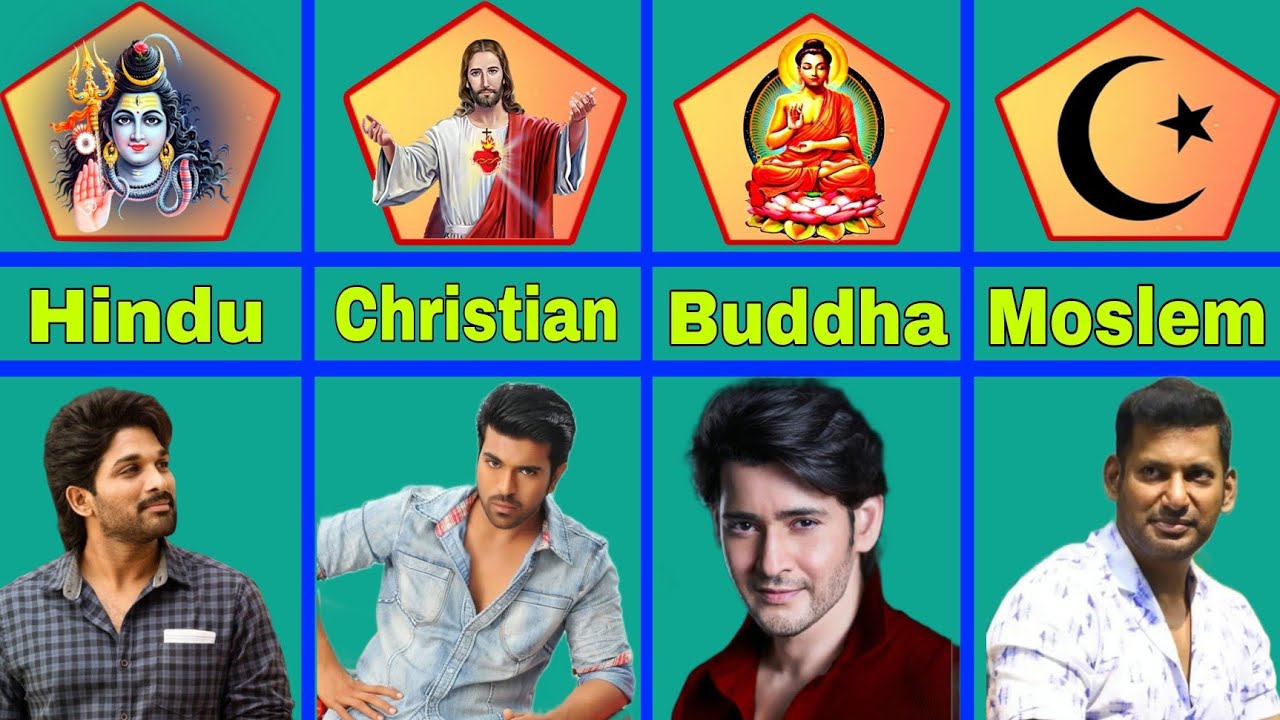 South Indian Actor Religion | Hindu, Muslem, Christian, Buddha 🔥