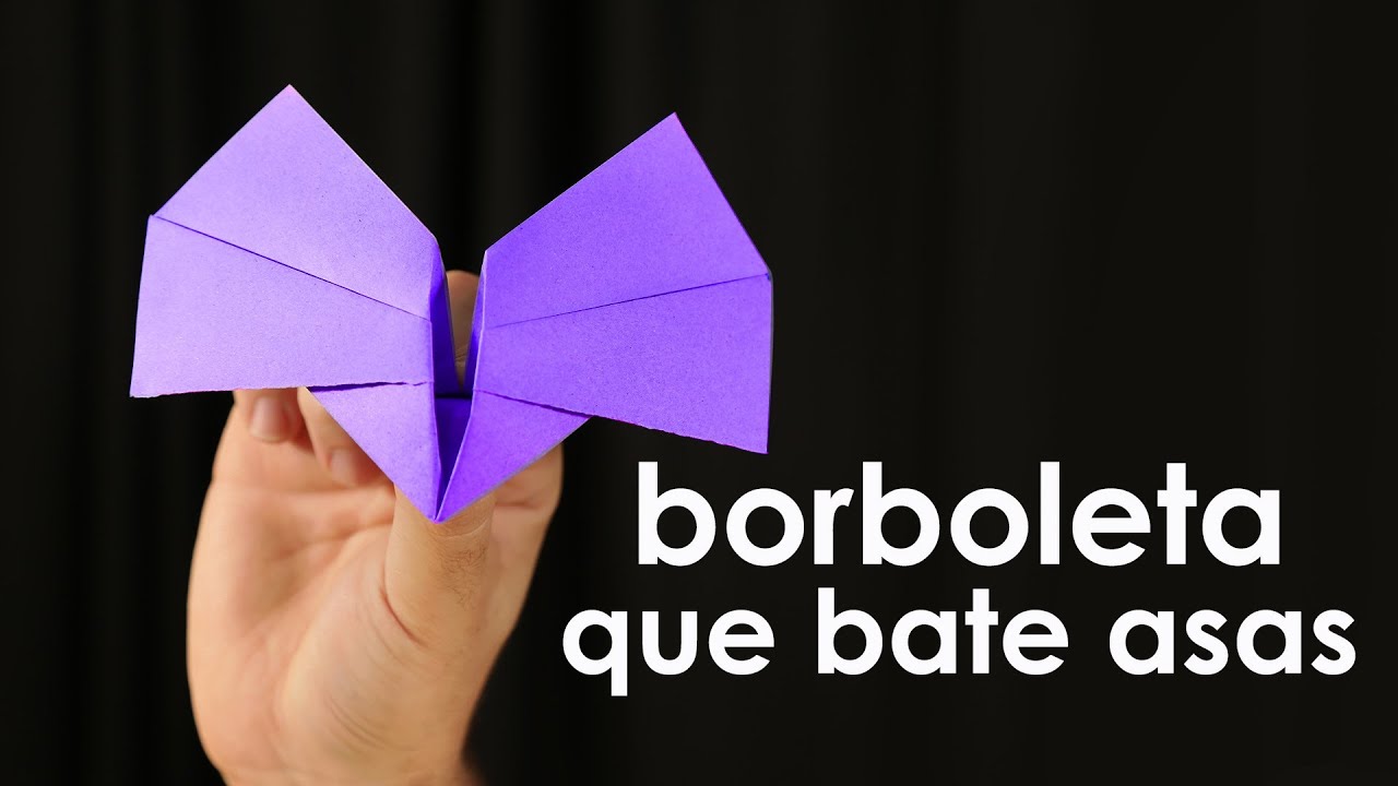 Borboleta que bate as asas (ORIGAMI FÁCIL)
