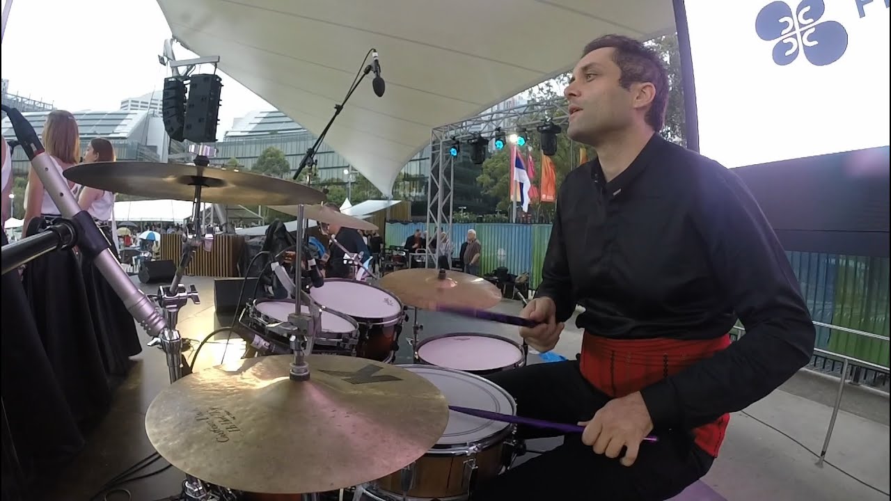 Balkan Ethno Orchestra - Izgrejala Sjajna Mesečina - Live at Serbian Festival Sydney 2020 (DRUM CAM)