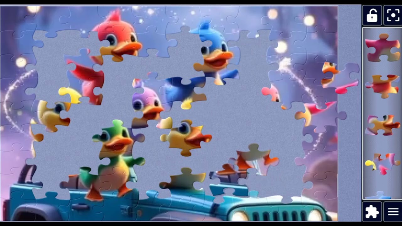Adorable Ducklings Riding a Jeep Adventure #ducklings #jeep #fun 🚗🦆🎉@puzzlemaster1034