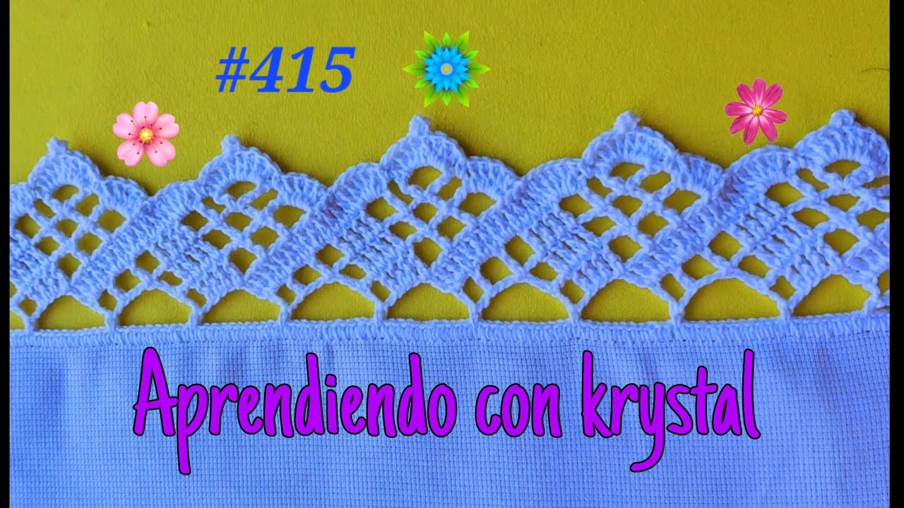 Puntilla #415 una preciosa  te enseño como hacerla