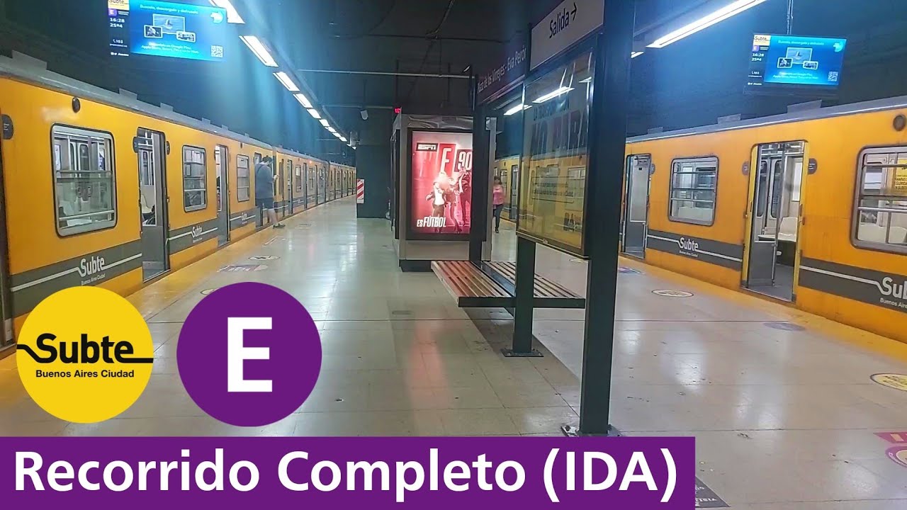 Recorrido Completo (IDA) | Línea E | Subte de Buenos Aires