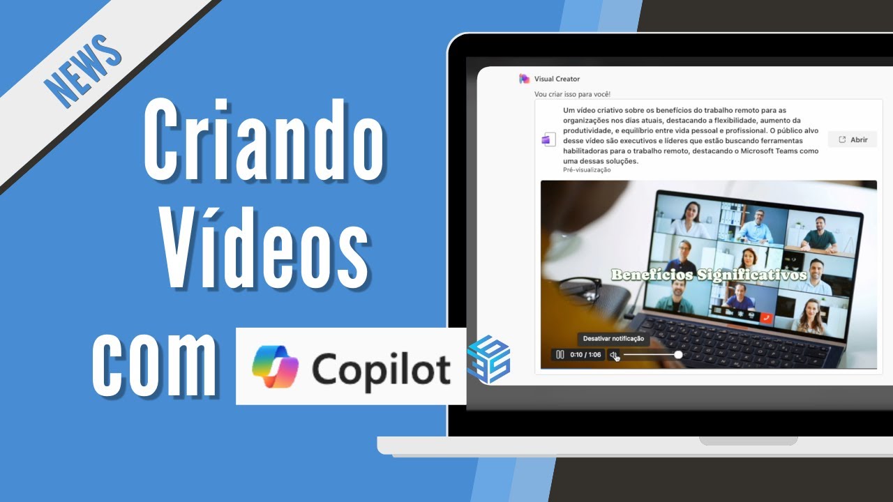 Como criar videos com Copilot Chat - IA