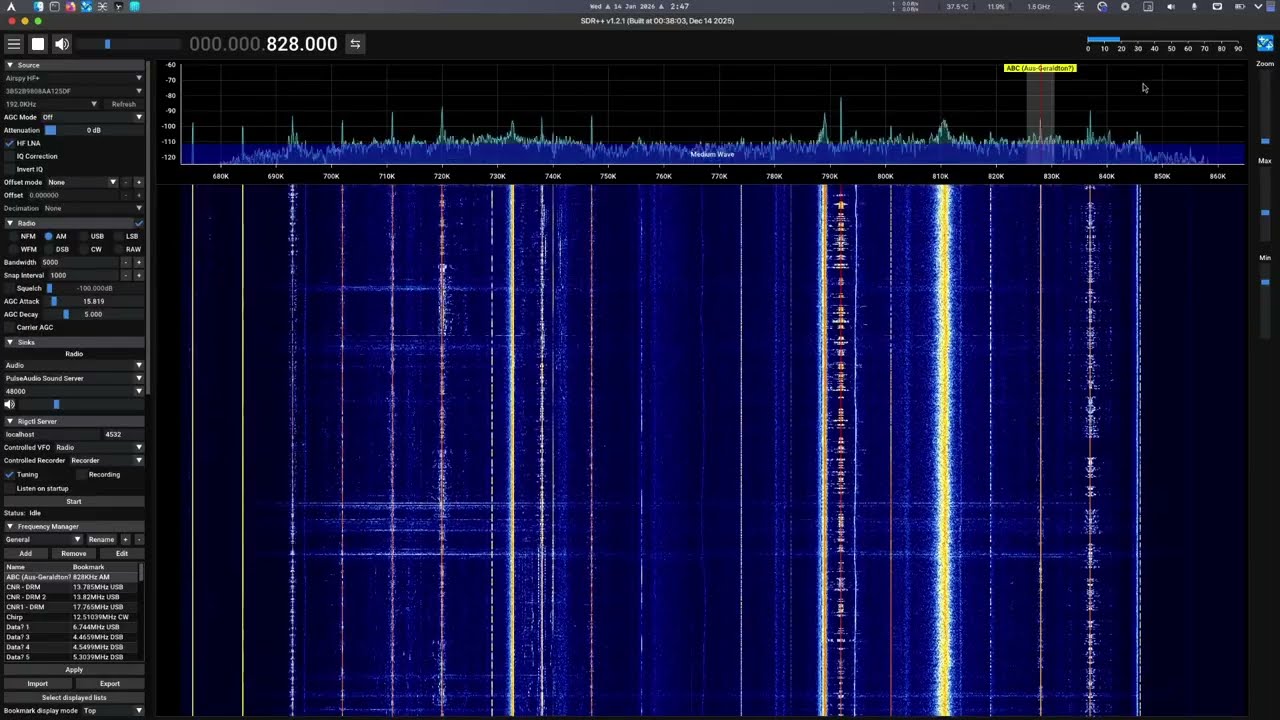 Medium wave DX - ABC Radio received in Singapore - 14 Jan 2026