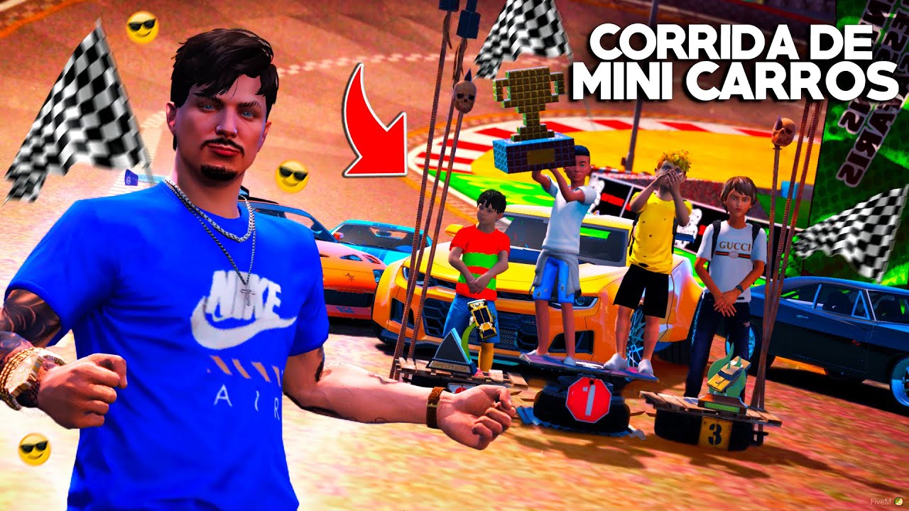 GTA V: VIDA DE RICO | CORRIDA DE IRMÃOS VALENDO UM MINI CAMARO AMARELO + PRÊMIO SURPRESA!😱 | EP#20