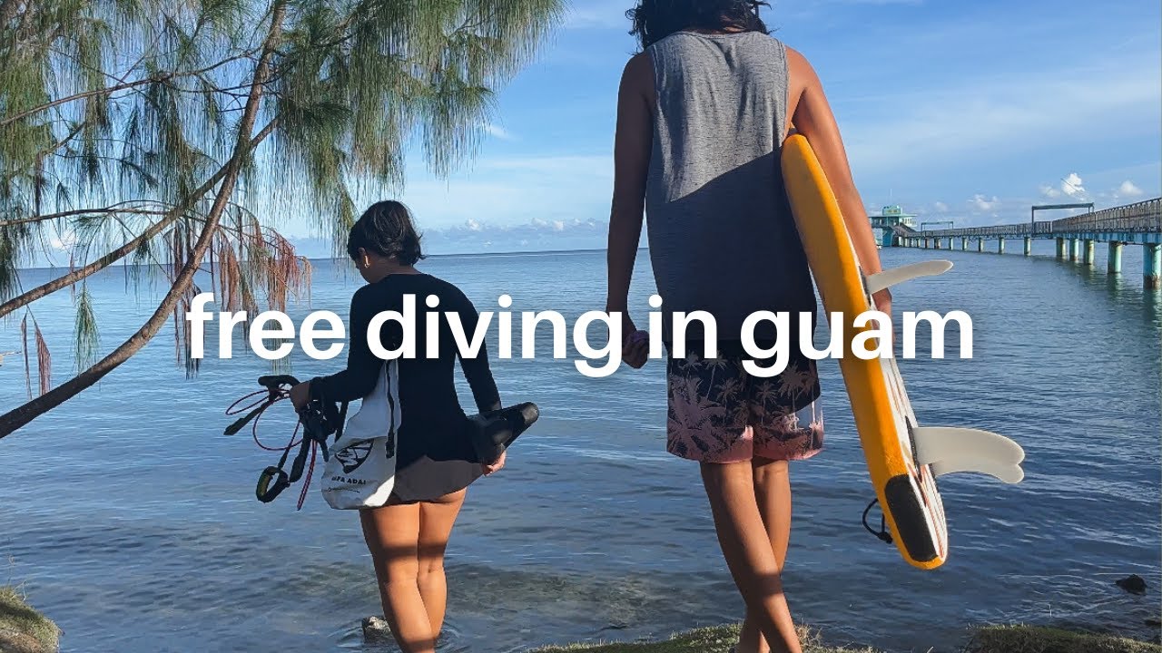 Life in Guam Diaries | Free dive with me at Guam's best free diving spot