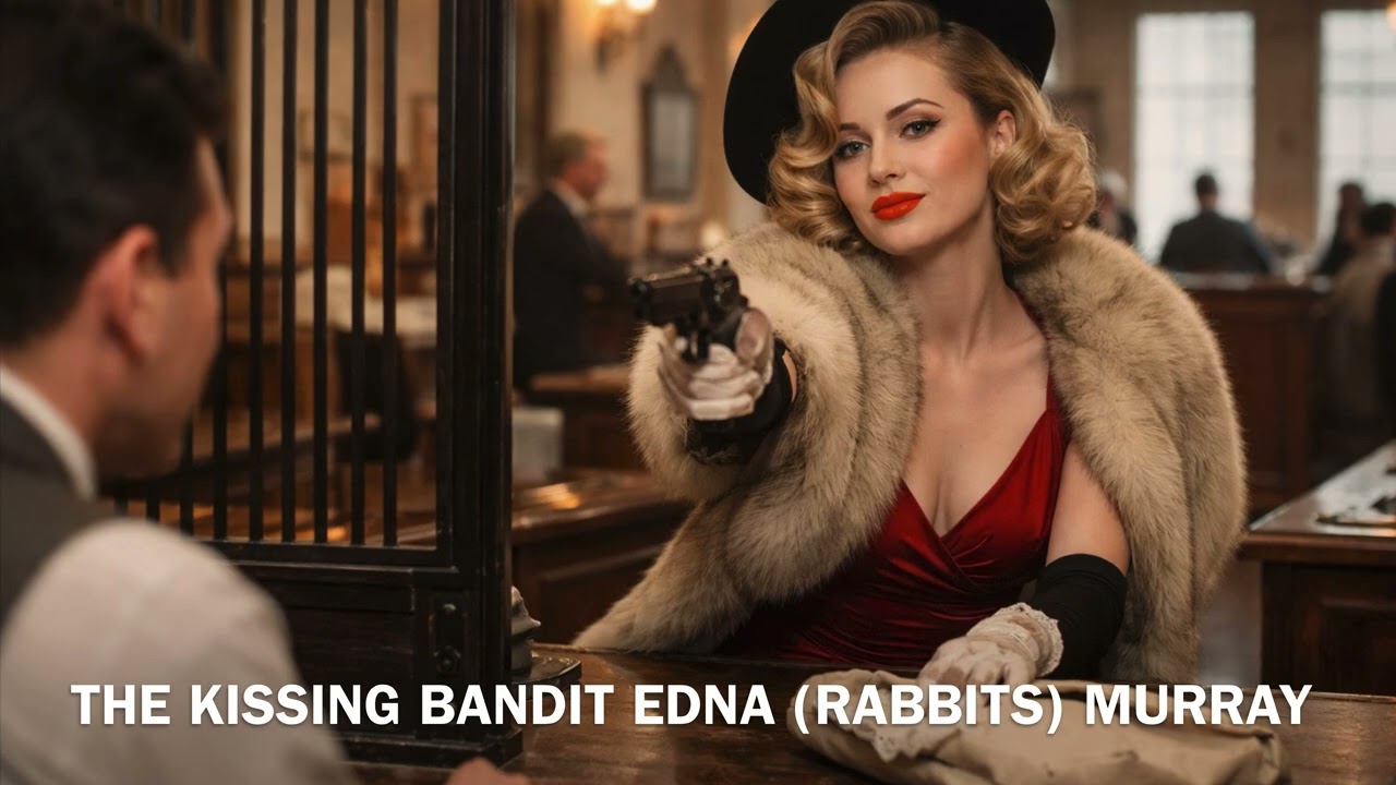 The Kissing Bandit Edna (Rabbits) Murray 1925-1935 Bank Robber Died in 1966