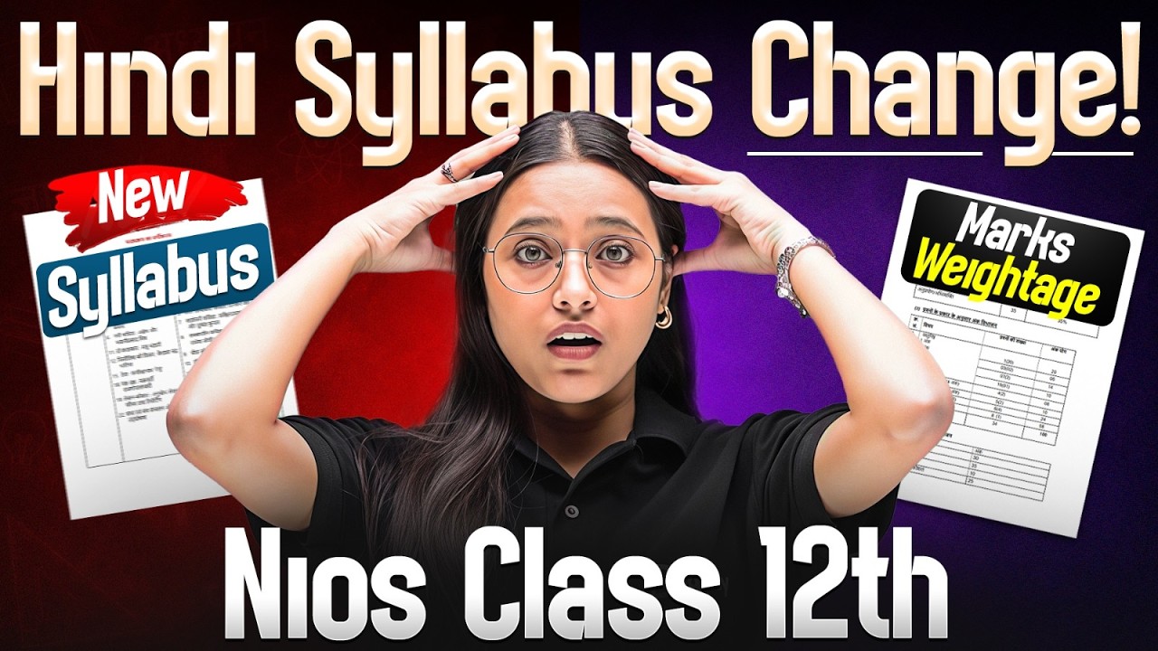 NIOS Class 12 Hindi 🔥 New Syllabus 2026-27 | Latest Update