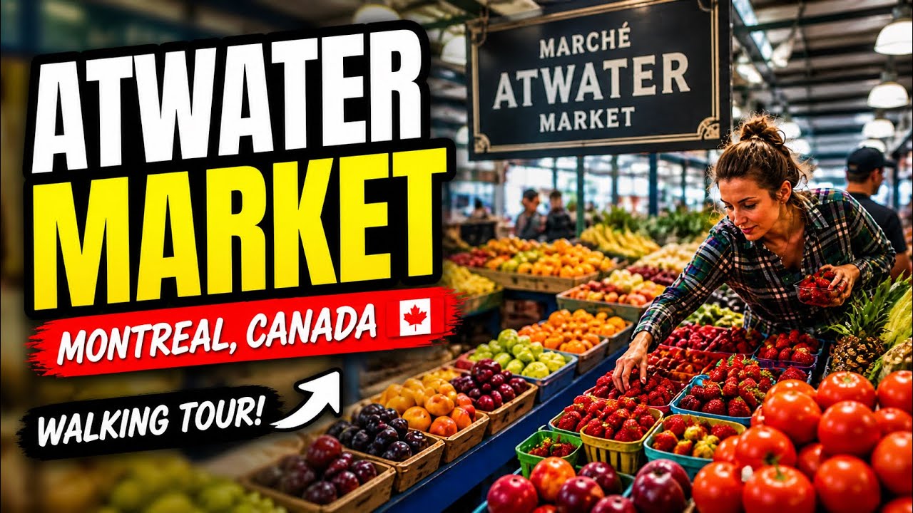 Walking tour of Atwater market in Montreal #montreal #canada #market