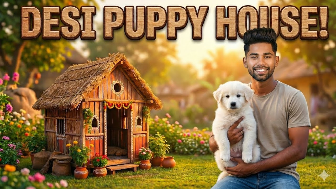 गाँव का सबसे प्यारा Puppy House 😍🐶