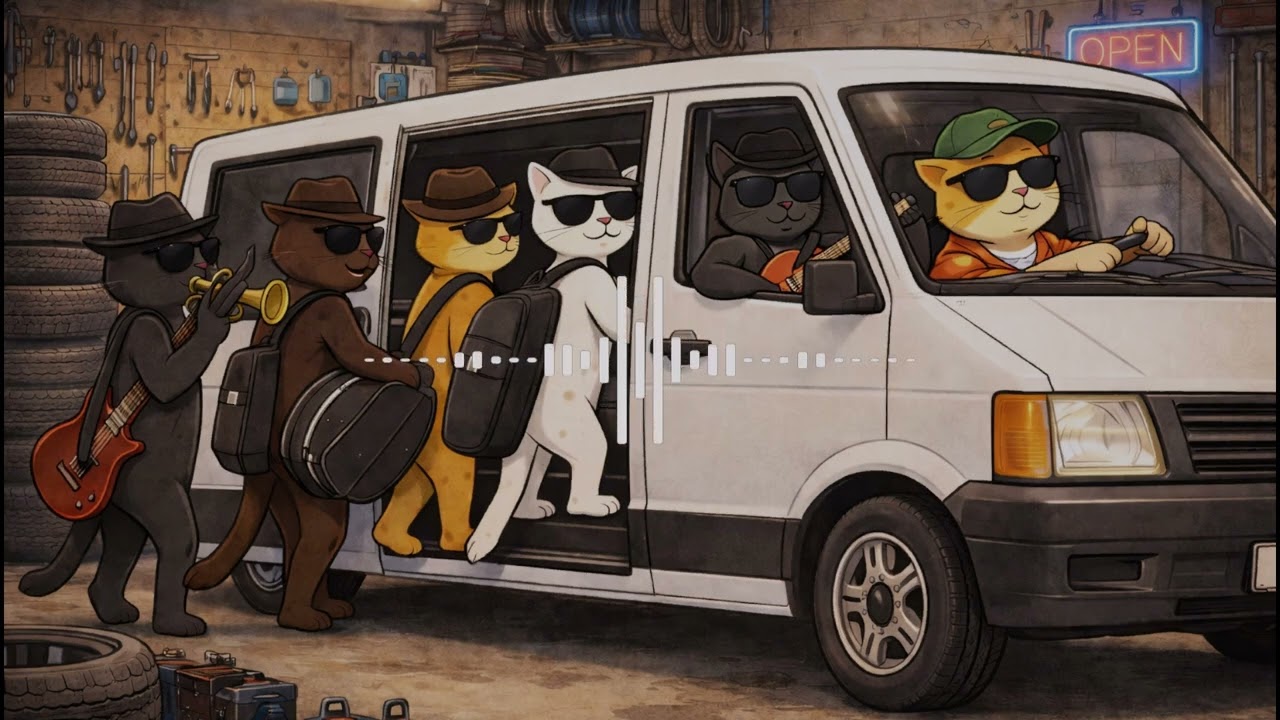Give me a Ride | Relaxing & FOCUS blues music for WORK, STUDY & ADHD by The Alley Blues Cats