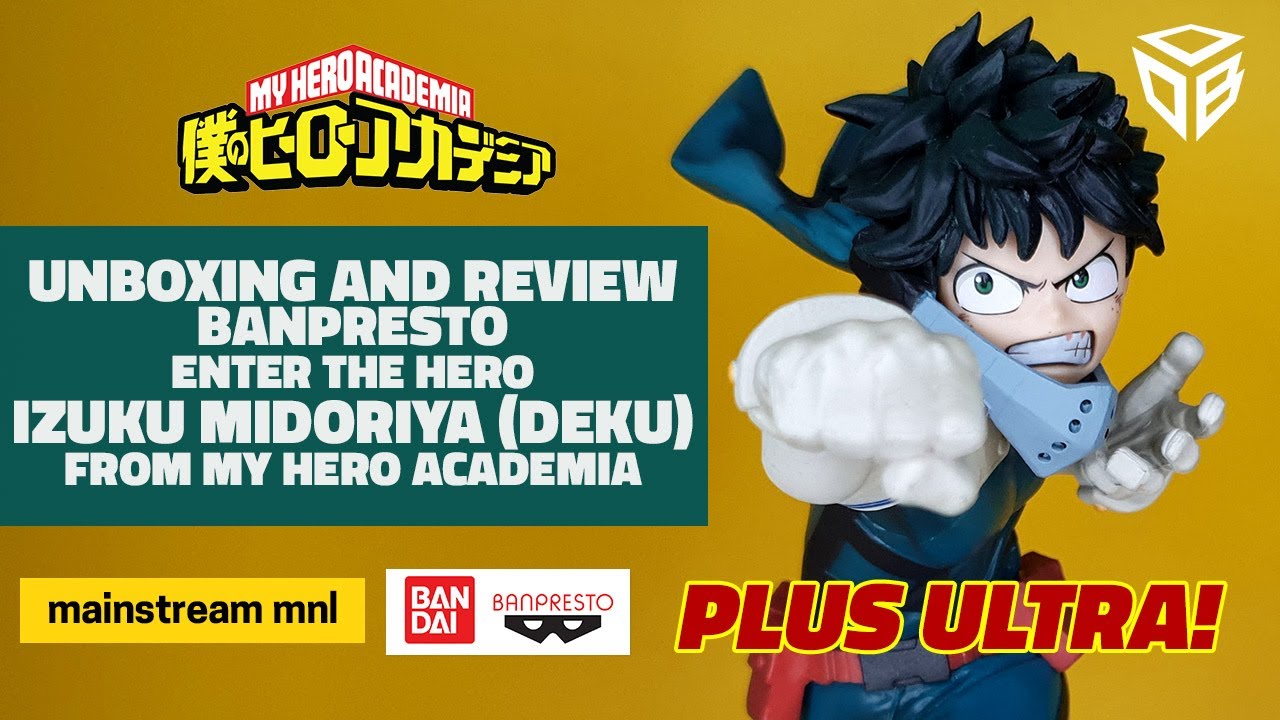 Izuku Midoriya (Deku) Enter The Hero Banpresto Statue / Figure | Unboxing & Review