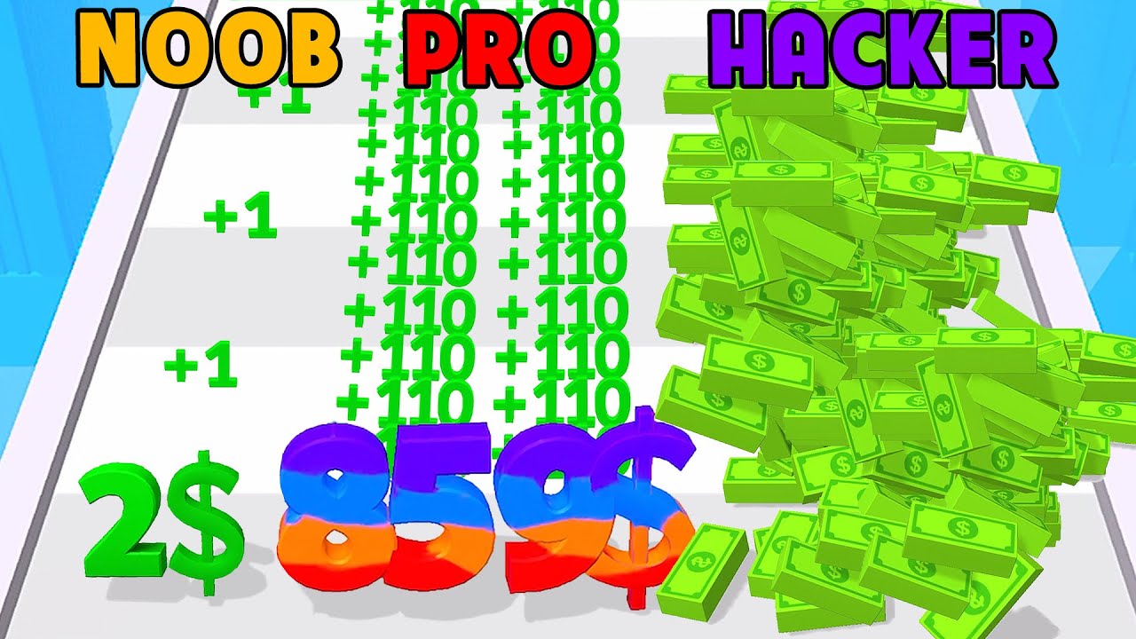 Noob vs Pro vs Hacker | Digit shooter