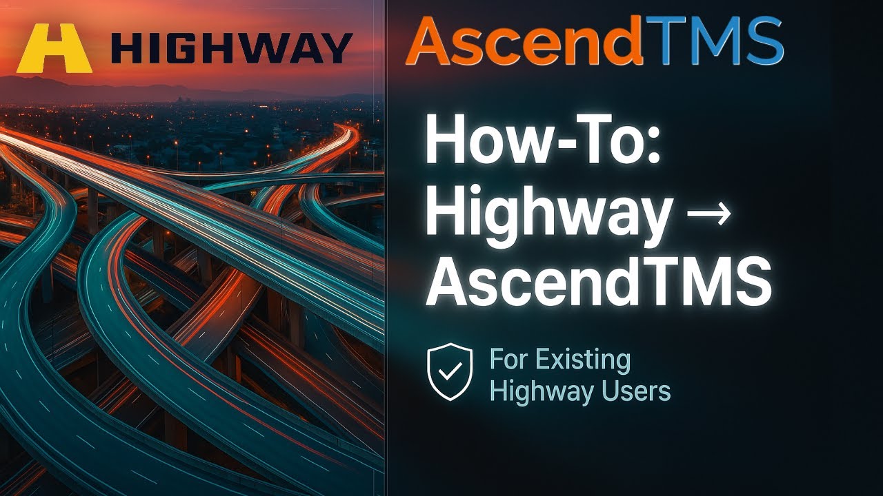Подключение Highway к AscendTMS (для существующих пользователей) | Учебное пособие