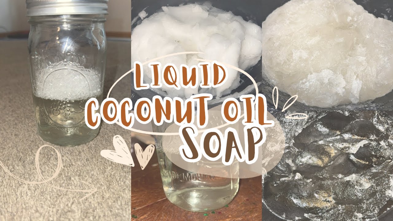 Liquid Coconut oil soap & Recipe 🧼 🫧