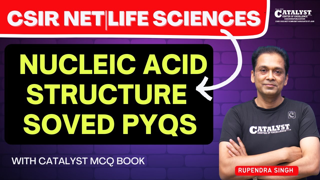 Nucleic Acid Structure solved pyqs|CSIR-NET LIFE SC| CATALYST MCQ book solution