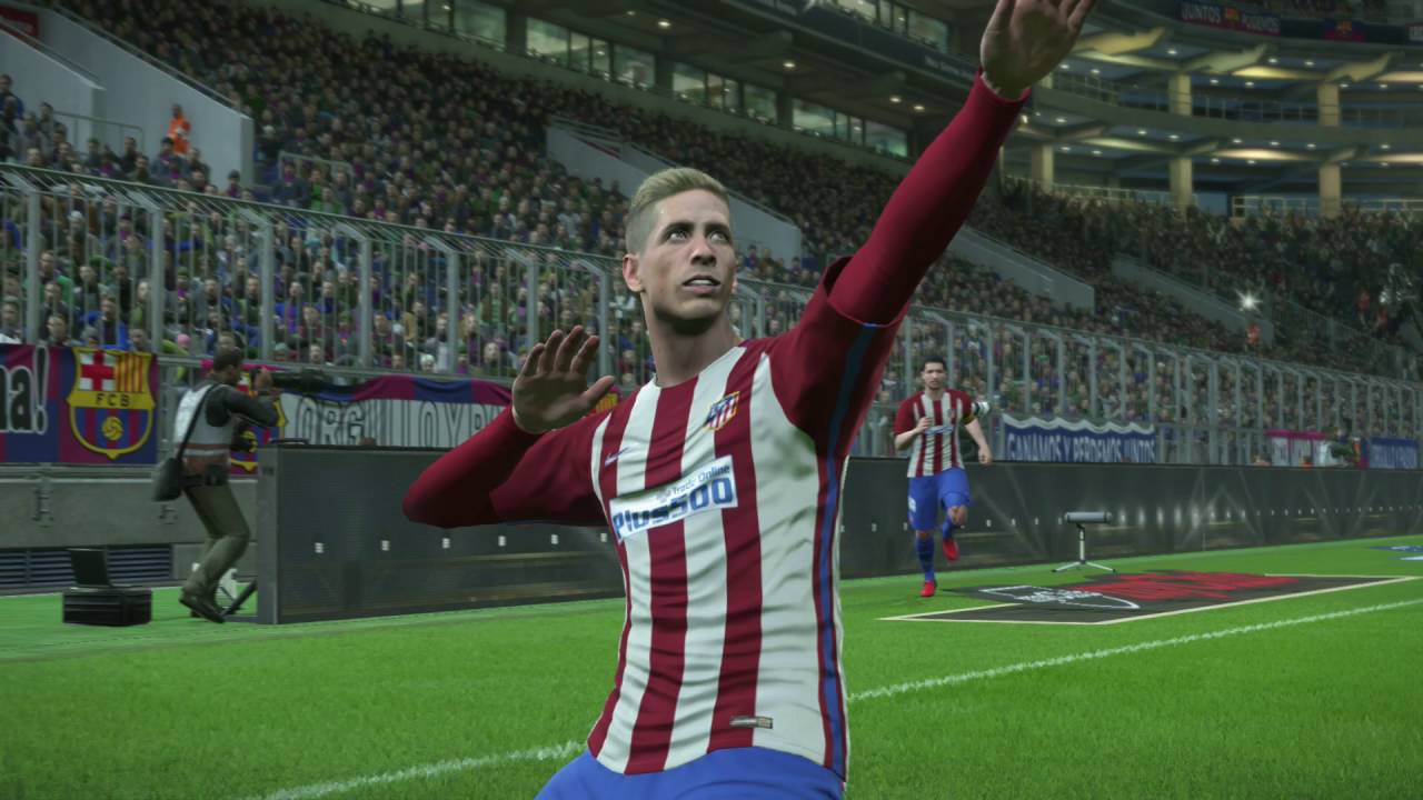 PES 2017 AI Gameplay   Barcelona vs Atletico Madrid
