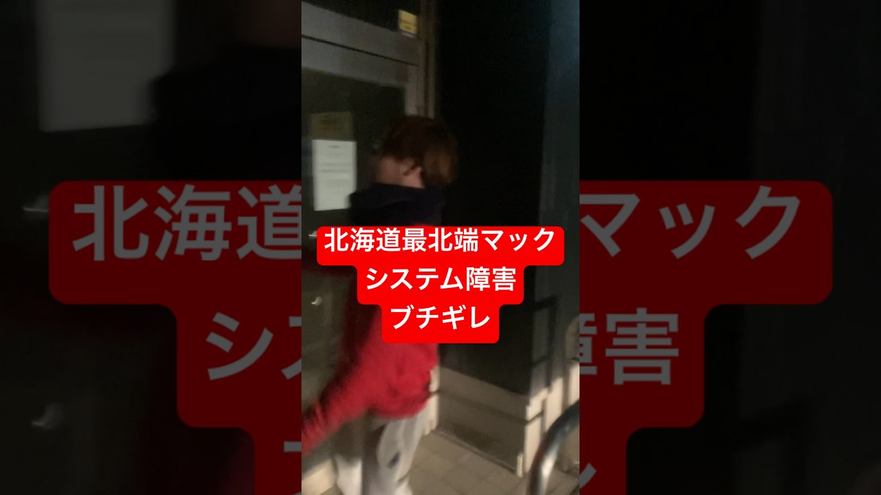 【日本最北端】稚内でヤクザがブチギレ。#マクドナルド#システム障害
