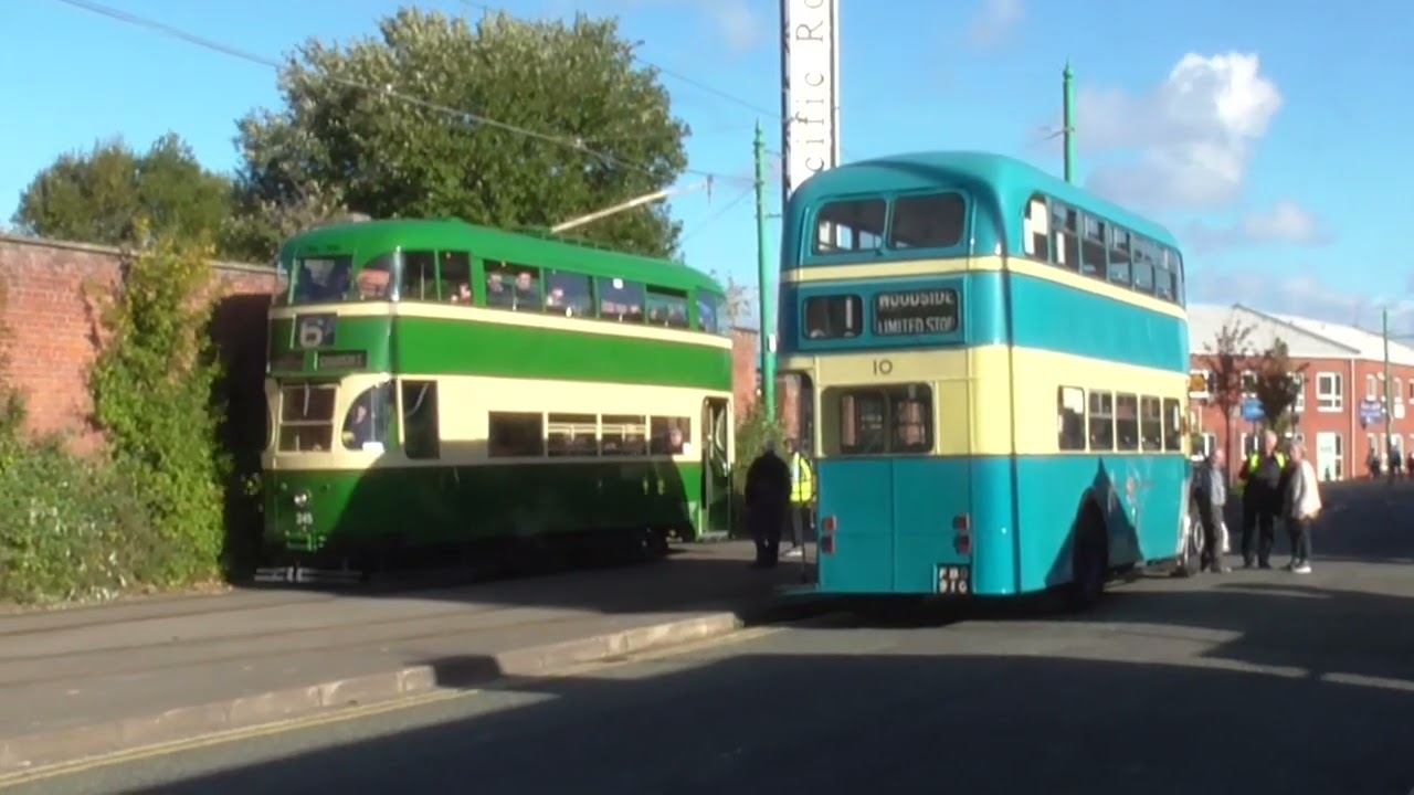Wirral Bus Tram Show @ Birkenhead Sunday 2nd October 2022 including a bit of rail old cars and bikes