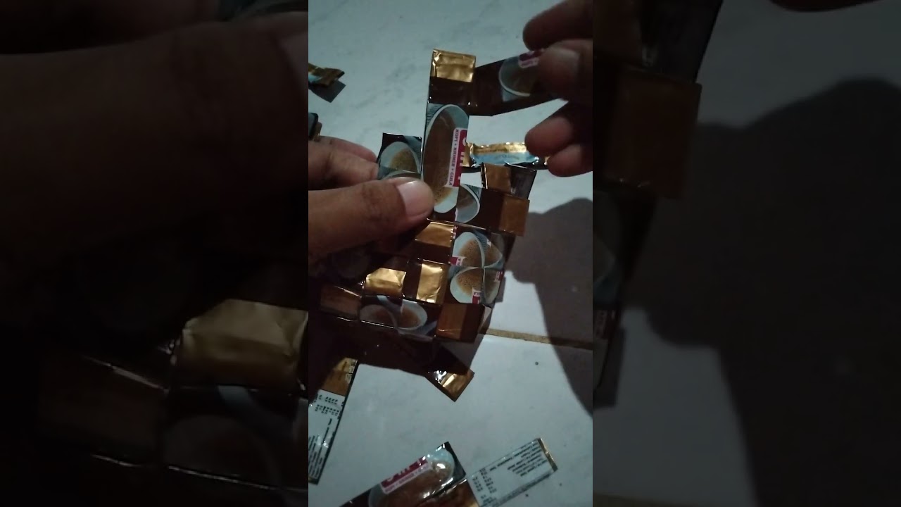 cara membuat dompet kecil dari bungkus kopi