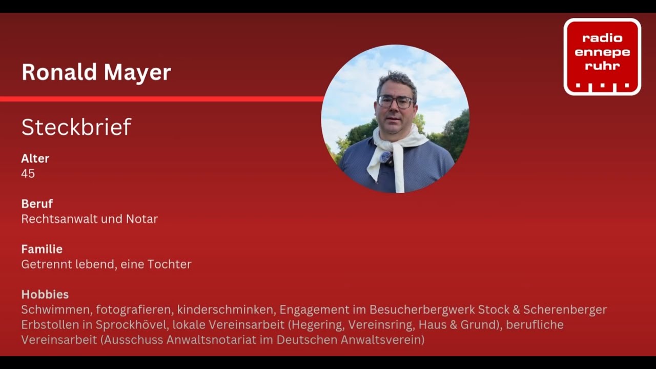 Landratswahlen 2025 - Kandidatencheck EN-Kreis: Ronald Mayer (FDP)