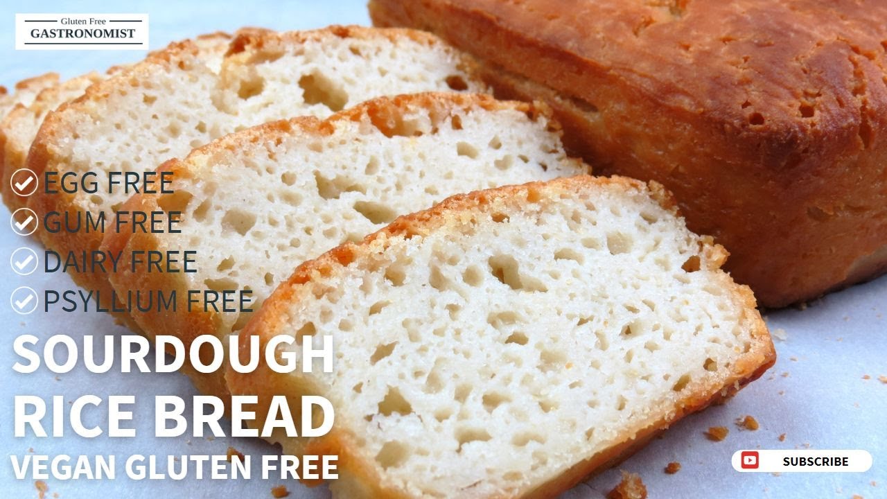Gluten Free and Vegan Sourdough Rice Bread (No Binder, Psyllium Free, Xanthan Gum Free)