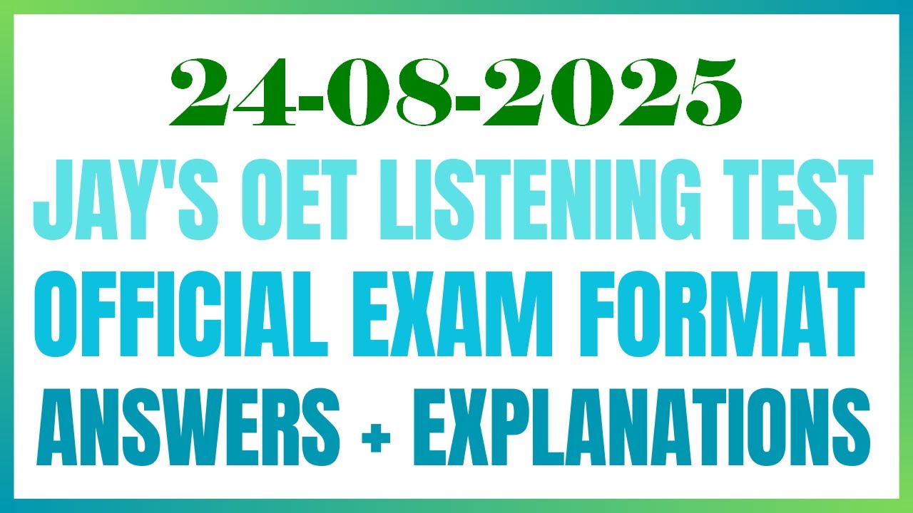 OET READING TEST 24.08.2024 #oet #oetexam #oetnursing #oetlisteningtest