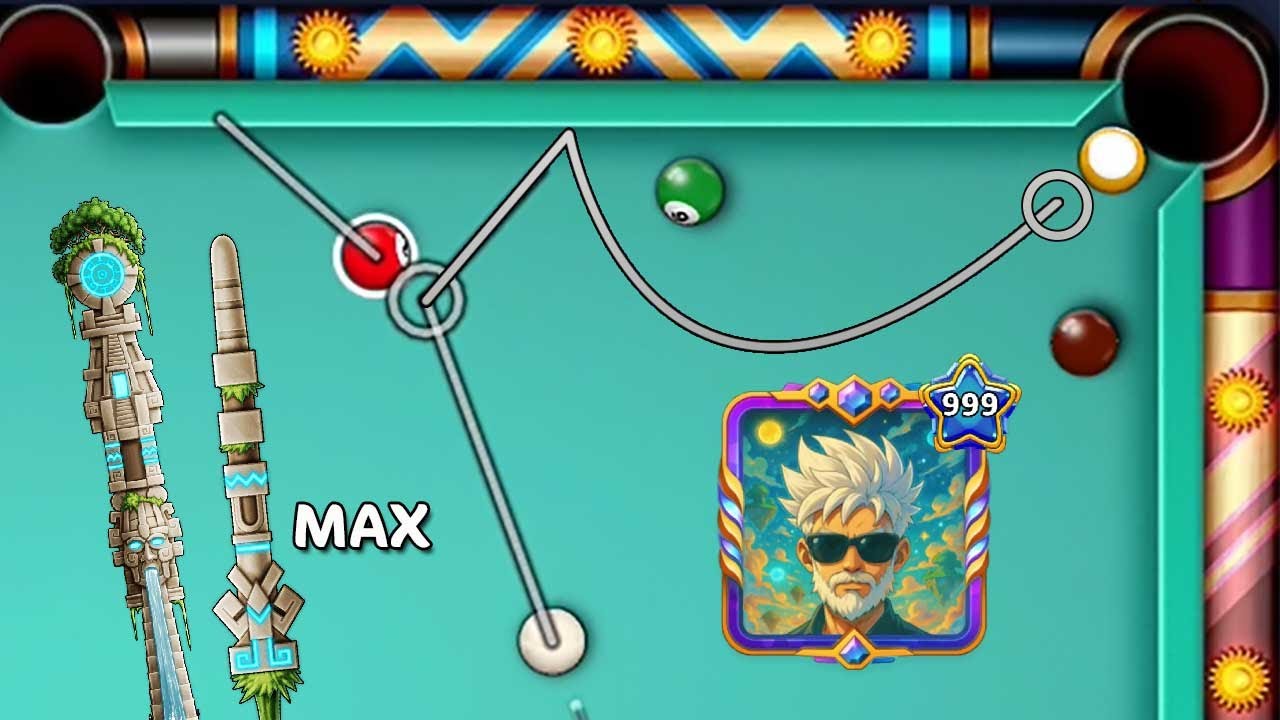 Level 999 🙀 Lost City Cue Level Max 😲 Hacker on Miami 8 ball pool